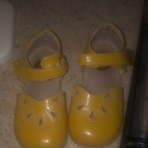 Livie & Luca Yellow Dress Shoes for Kids